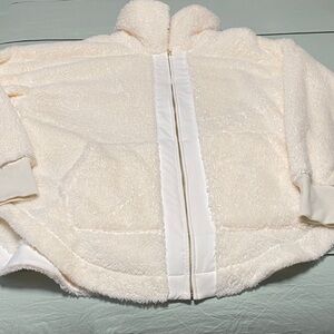 Sonoma Cream Fleece Women’s Puffer Jacket